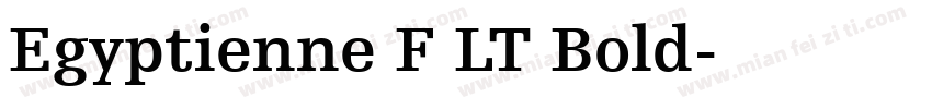 Egyptienne F LT Bold字体转换